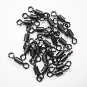 Rolling Swivel Gr. 8 - 20 Stück - Matt Black