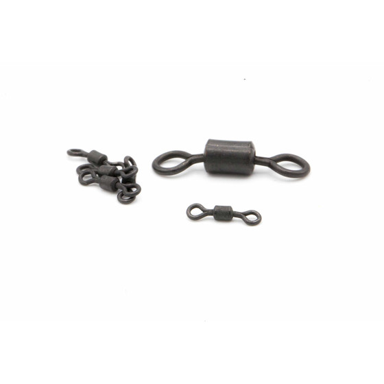 Micro Hookbait Swivel - Gr. 18 - 20 Stück - Matt Black